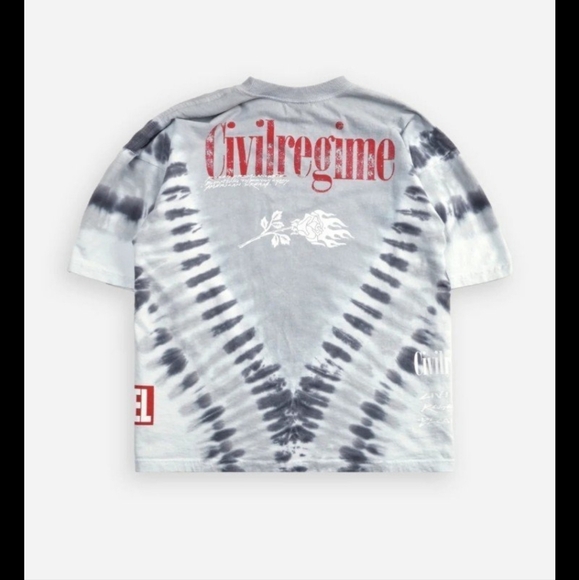 SPIDERMAN WEBS 199X OVERSIZED TEE IN SHADES OF BLUE V WASH Civil regime - Picture 2 of 2